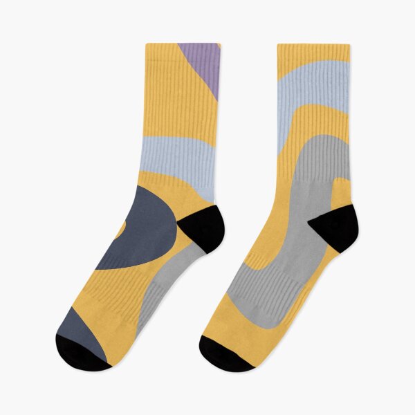 Item preview, Colorful abstract waves - yellow, blue, grey, navy blue, purple designed and sold by BattaAnastasia.
