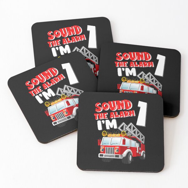Item preview, Sound The Alarm Im 1 Fire Truck 1 Year Old Firefighter 1st Birthday Gift designed and sold by PameGraha.