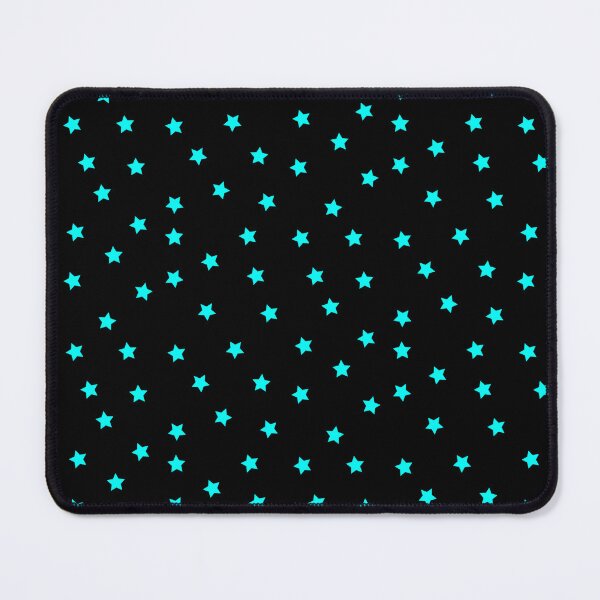 Item preview, Light Blue Star Polka Dot Pattern on a Black Background Small Sized Repeating Pattern designed and sold by Nicolette Olivier.