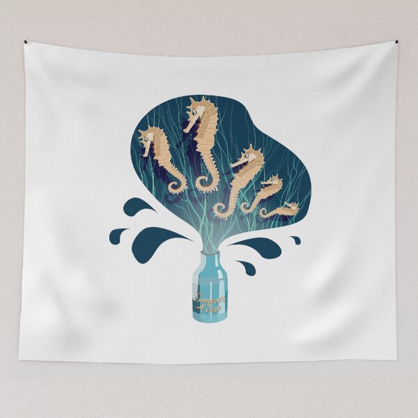 Item preview, Summer time seascape illustration  designed and sold by Mashusha-art.