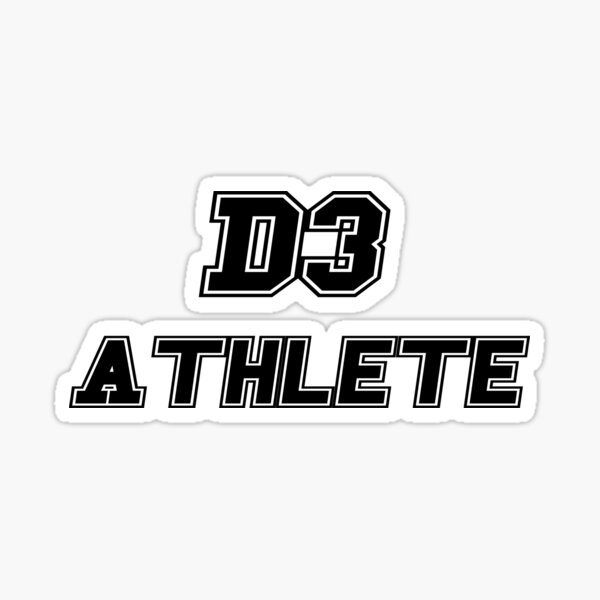 D3 Athlete Sticker