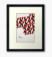 Modernist Negative Space Framed Print