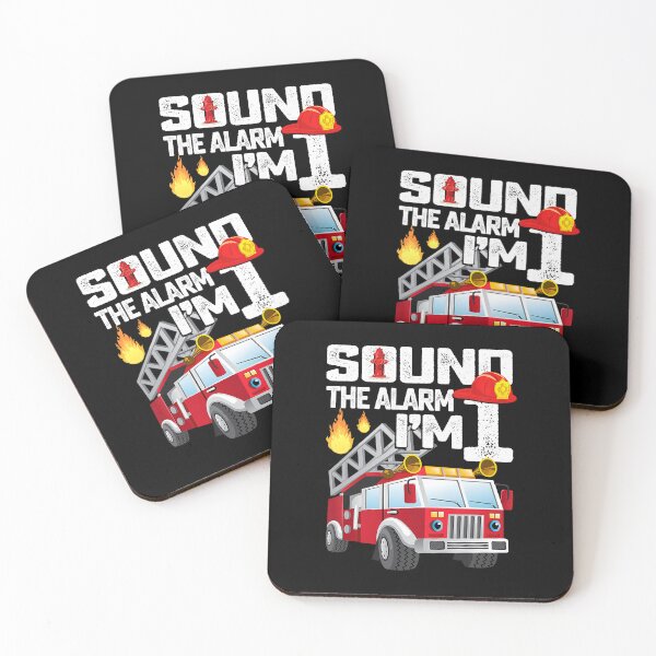 Item preview, Sound The Alarm Im 1 Fire Truck 1 Year Old Firefighter 1st Birthday Gift designed and sold by PameGraha.