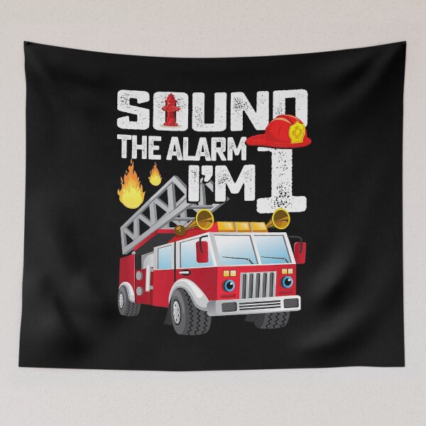 Item preview, Sound The Alarm Im 1 Fire Truck 1 Year Old Firefighter 1st Birthday Gift designed and sold by PameGraha.