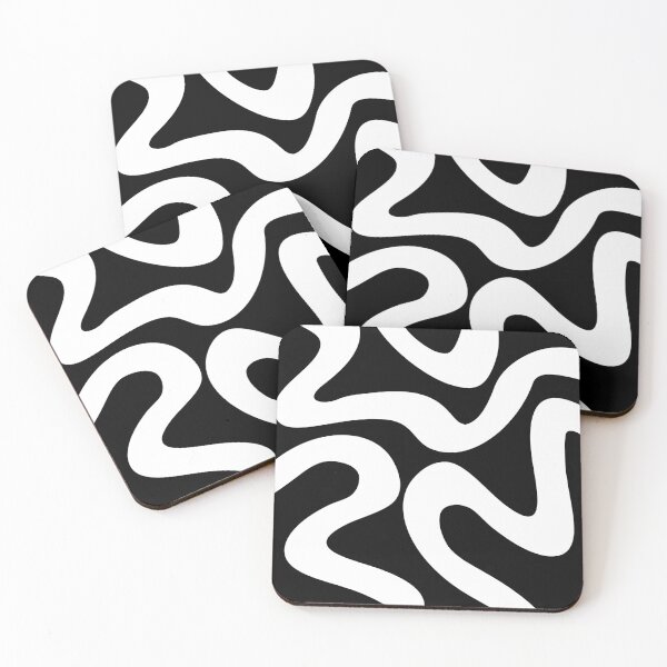 Item preview, Abstract waves - black and white designed and sold by BattaAnastasia.
