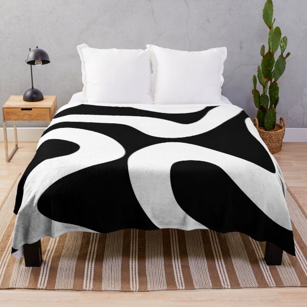 Item preview, Abstract waves - black and white designed and sold by BattaAnastasia.