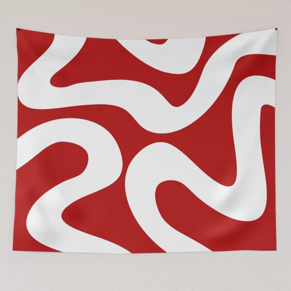 Item preview, Abstract waves - red designed and sold by BattaAnastasia.