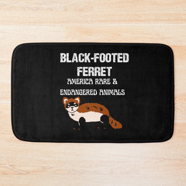 Item preview, Black Footed Ferret Bold Typography and illustration  designed and sold by garniturex.