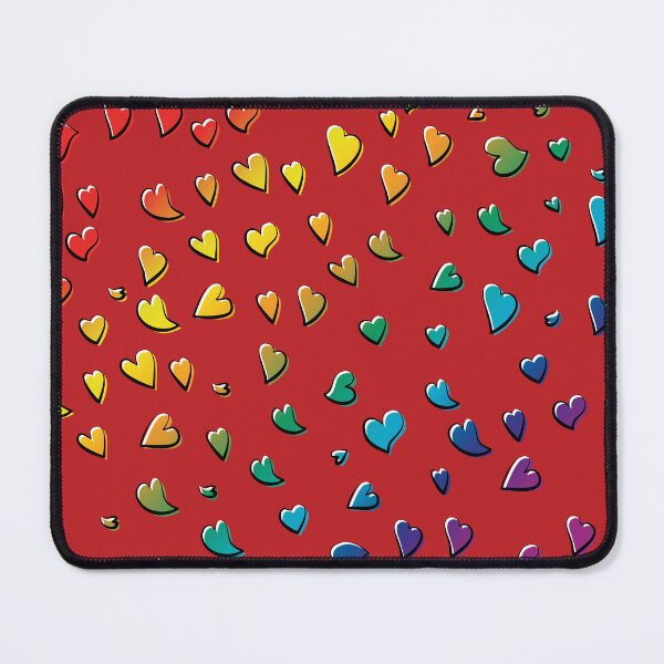 Item preview, Random pattern of rainbow color hearts for peace, love, and lovely times designed and sold by HectorCantres.