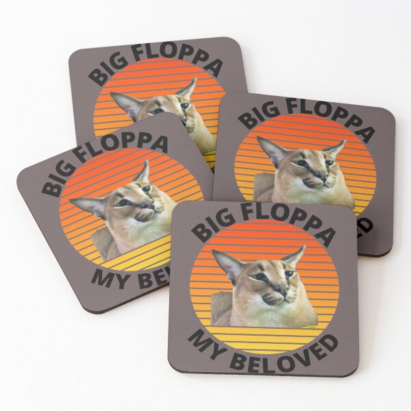 Item preview, Big Floppa My Beloved Caracal Meme Active    designed and sold by Slavi-ART.