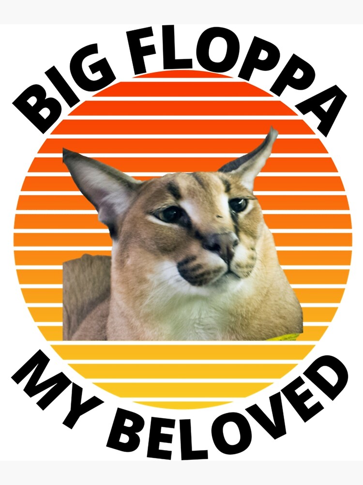 Drunk Floppa Meme Caracal Cat | Art Print