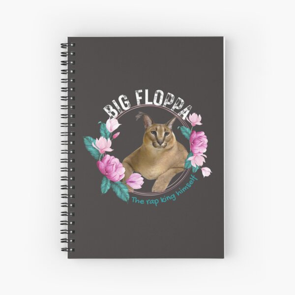 Big Floppa Meme Cute Caracal Cat: Plain Lined Journal Notebook, 120 Pages,  Medium 6 x 9 Inches, Printed Cover