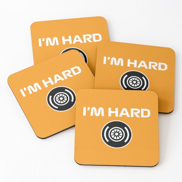 Item preview, Funny Design I'm Hard (Hard Tyre Design - White/Orange BG) designed and sold by FilipeFerreira.