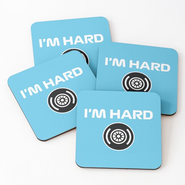Item preview, Funny Design I'm Hard (Hard Tyre Design - White/Blue BG) designed and sold by FilipeFerreira.