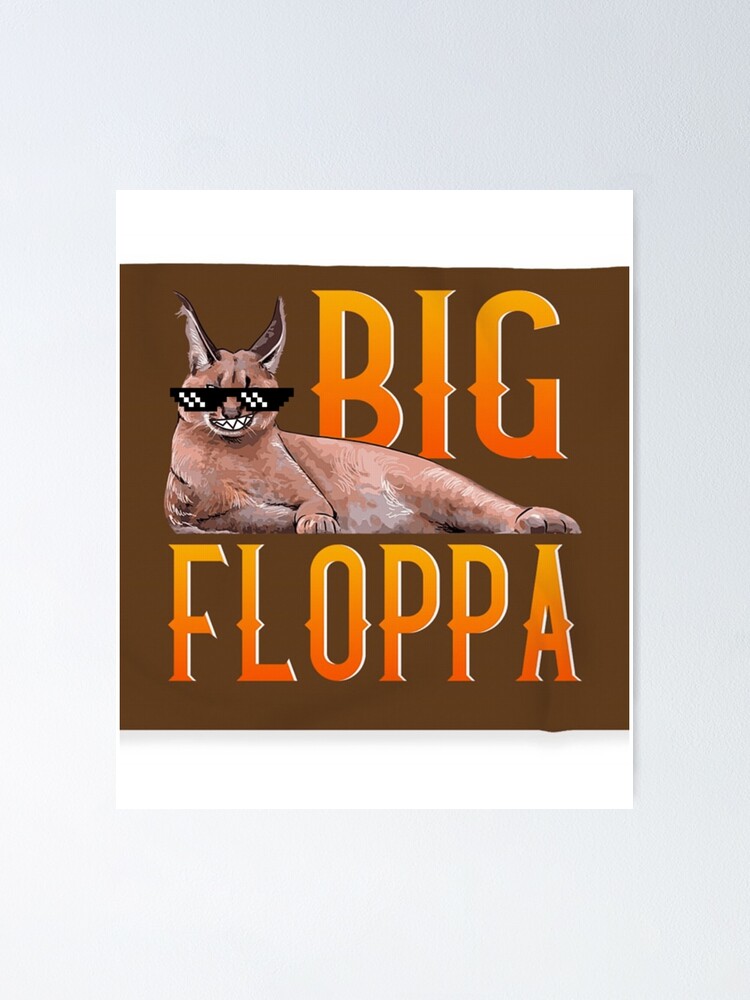 Zabloing Cat Meme - Zabloing Floppa Cat - Posters and Art Prints