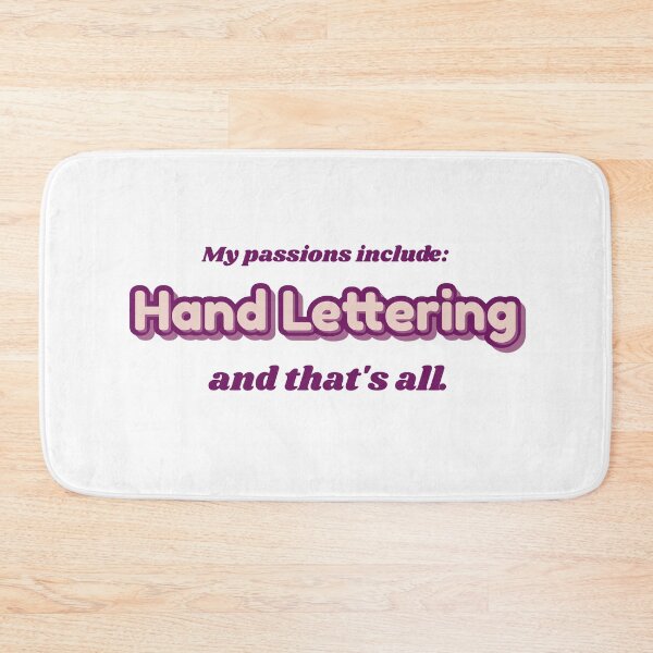 Item preview, Hand Lettering is my passion designed and sold by cooldesignsalot.