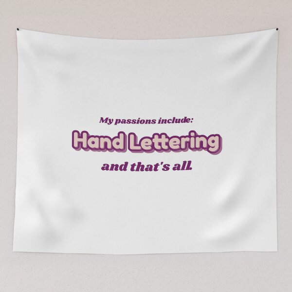 Item preview, Hand Lettering is my passion designed and sold by cooldesignsalot.