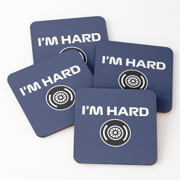 Item preview, Funny Design I'm Hard (Hard Tyre Design - White/Navy BG) designed and sold by FilipeFerreira.