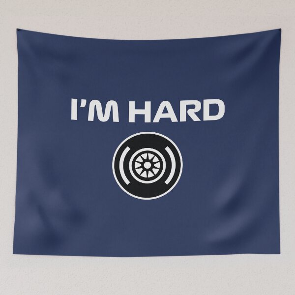 Item preview, Funny Design I'm Hard (Hard Tyre Design - White/Navy BG) designed and sold by FilipeFerreira.