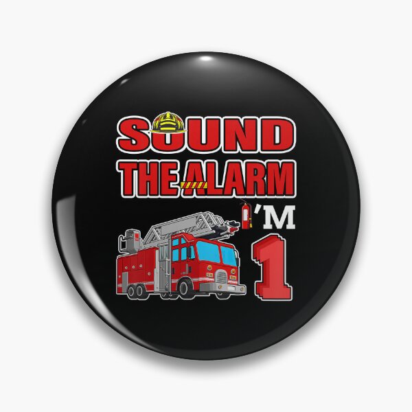 Item preview, Sound The Alarm Im 1 Fire Truck 1 Year Old Firefighter 1st Birthday Gift designed and sold by PameGraha.