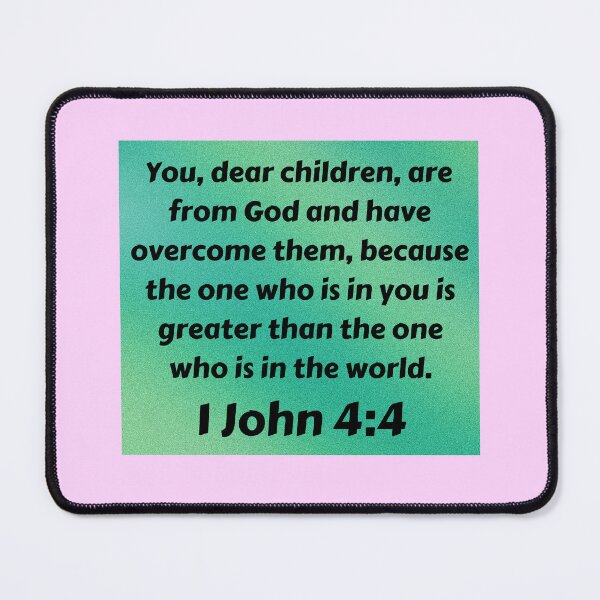 Item preview, Bible Verse 1 John 4:4 designed and sold by Prayingwarrior.