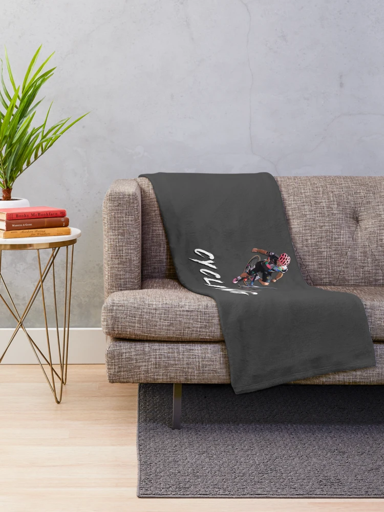 Thumbnail 2 of 6, Throw Blanket, Cycling design designed and sold by Rabe-Racing.