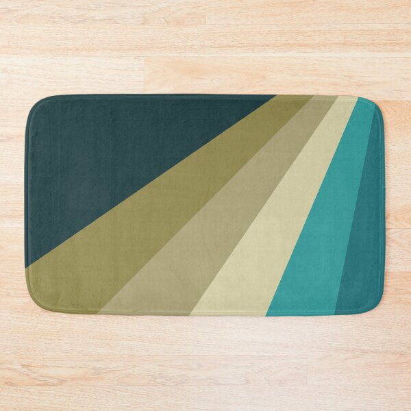 Item preview, Green and blue diagonal retro stripes designed and sold by BattaAnastasia.