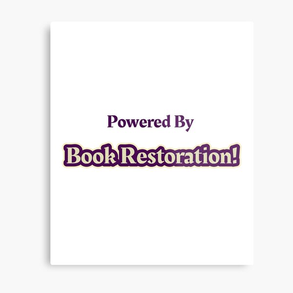 Item preview, Powered By Book Restoration designed and sold by cooldesignsalot.
