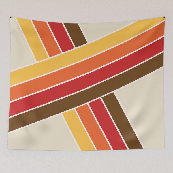 Item preview, Colorful retro diagonal stripes designed and sold by BattaAnastasia.