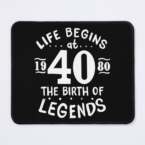 Item preview, 40th Birthday Life Begins At 40, Legends Born 1980 designed and sold by haselshirt.