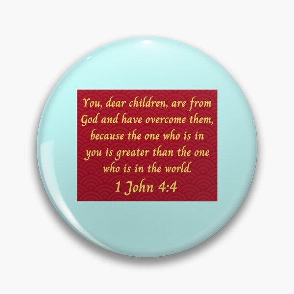 Item preview, Bible Verse 1 John 4:4 designed and sold by Prayingwarrior.