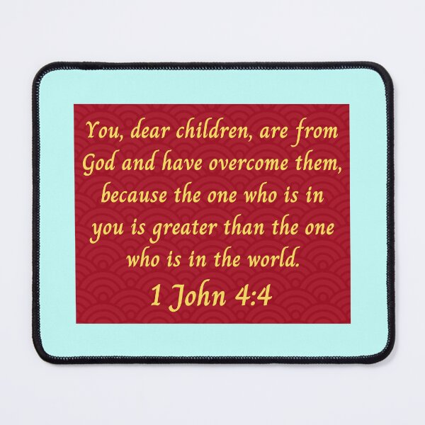Item preview, Bible Verse 1 John 4:4 designed and sold by Prayingwarrior.