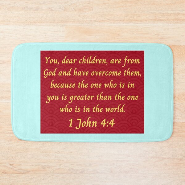 Item preview, Bible Verse 1 John 4:4 designed and sold by Prayingwarrior.