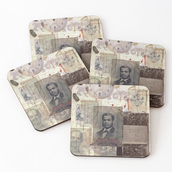 Item preview, His Troubled Eyes: a ghost story collage designed and sold by Peculiaris.