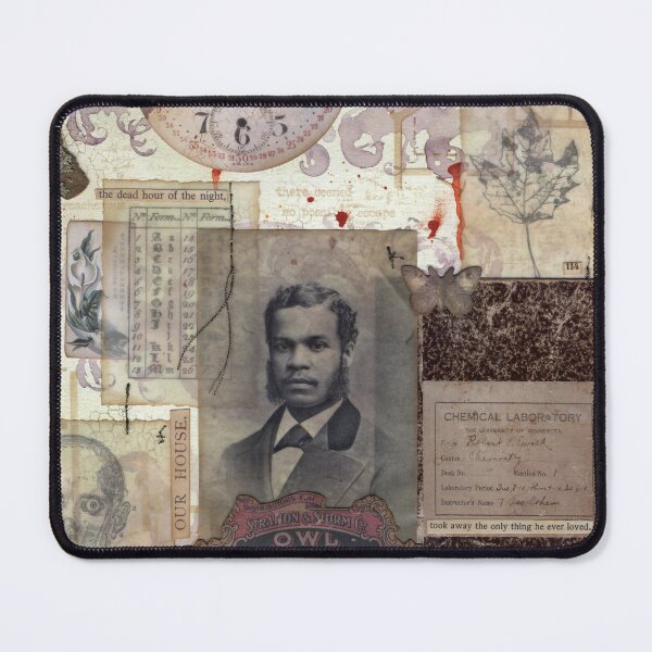 Item preview, His Troubled Eyes: a ghost story collage designed and sold by Peculiaris.