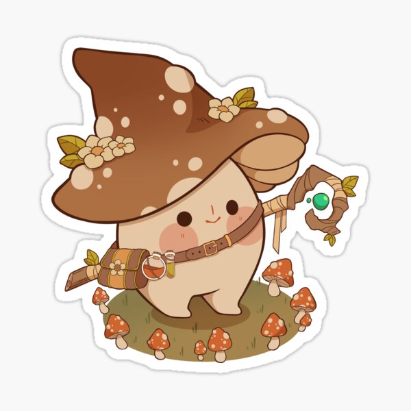 Witchy mushroom Sticker