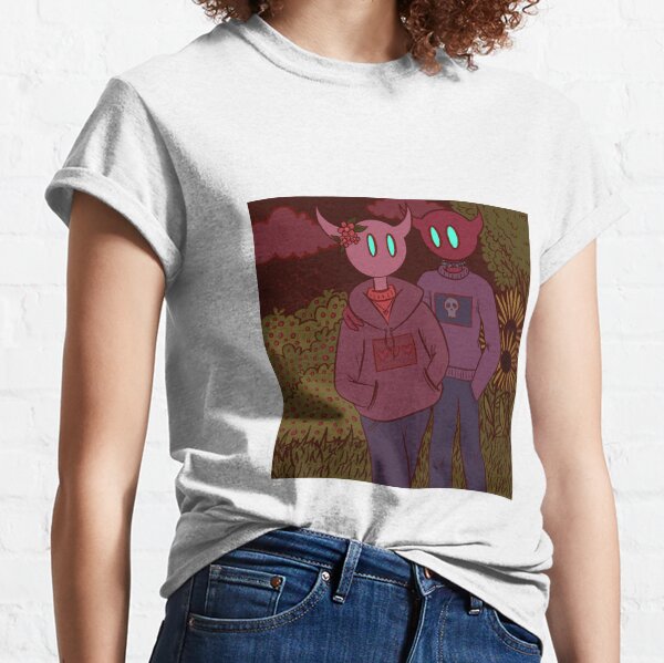deux amis démons en promenade T-shirt classique