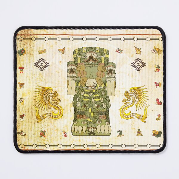 Item preview, Aztec Goddess Coatlicue Mother of the Gods on Amate Paper designed and sold by Aztectees.