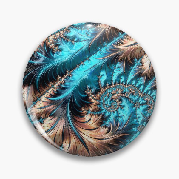 Item preview, Elegant Copper and Teal Fractal Sixteen designed and sold by Elisabeth Lucas.