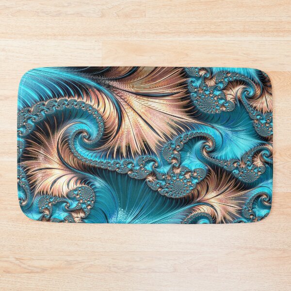 Item preview, Elegant Copper and Teal Fractal Eighteen designed and sold by Elisabeth Lucas.