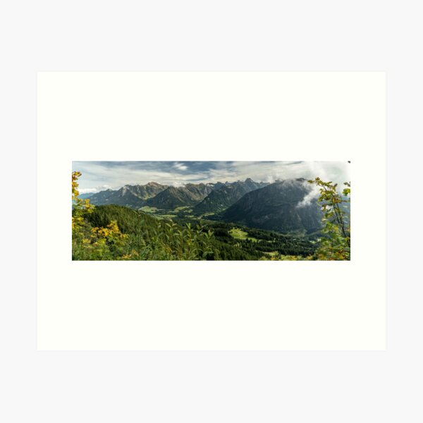 Oberstdorf - Fellhorn Panorama - Allgäu Alps Art Print