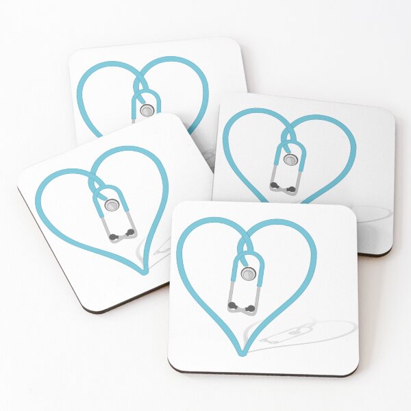Item preview, Mint Heart Stethoscope designed and sold by King of Colored Stickers.