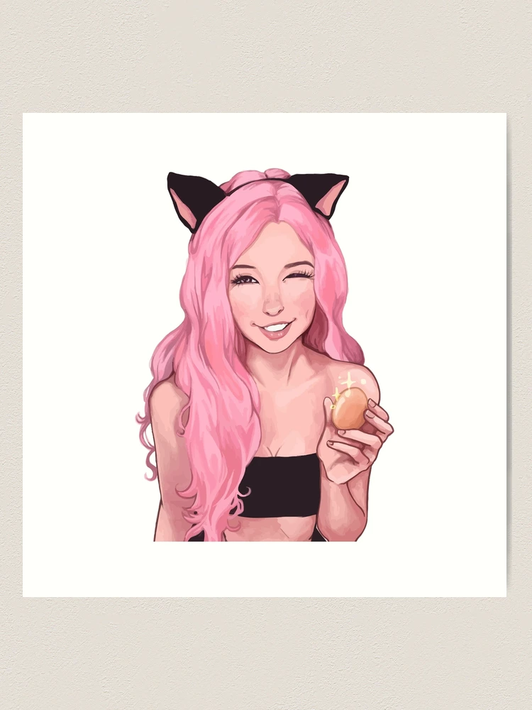 Belle Delphine minecraft  Art Board Print for Sale by bestizeyy