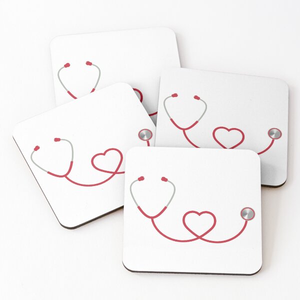 Item preview, Mint Heart Stethoscope designed and sold by King of Colored Stickers.