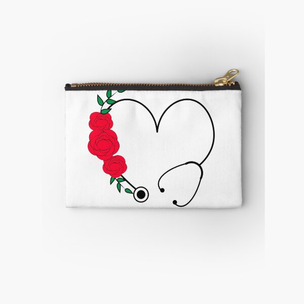 Item preview, Mint Heart Stethoscope Flowers designed and sold by King of Colored Stickers.