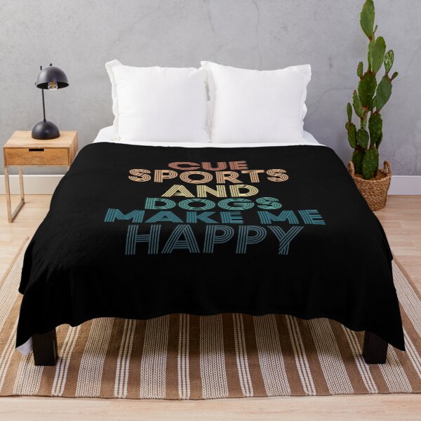 Item preview, Cue Sports And Dogs Make Me Happy- Gift for Cue Sports & Dogs Fans designed and sold by kindxinn.