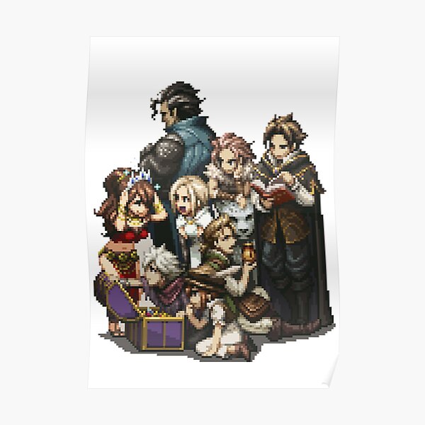 Octopath Traveler Posters Redbubble