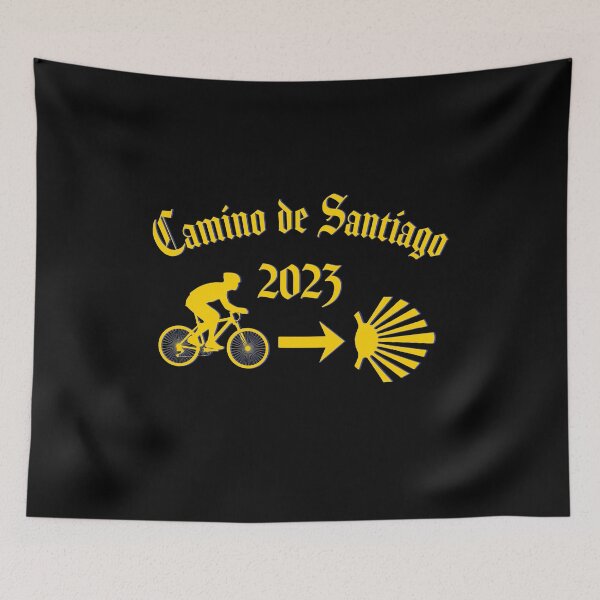 Item preview, Camino de Santiago Man Bicycle Yellow Arrow 2023 designed and sold by Brasilia.