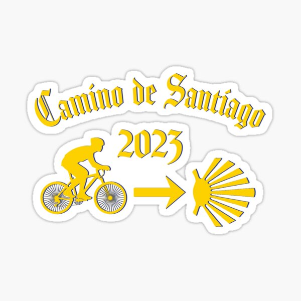Camino de Santiago Herrenfahrrad Gelber Pfeil 2023 Sticker
