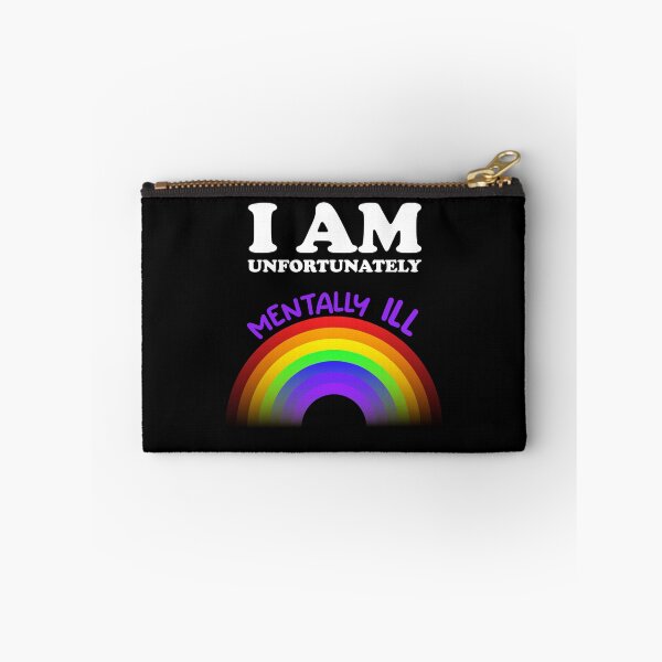 Item preview, I am Unfortunately Mentally Ill | Rainbow Purple Text designed and sold by SomeDesignThing.